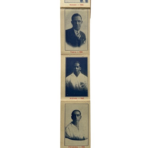 124 - 1930 WORLD CUP URUGUAY 'CASA X' CIGARETTE CARD BOOKLET, HIGHLY SCARCE MINIATURE BOOKLET FILLED WITH ... 