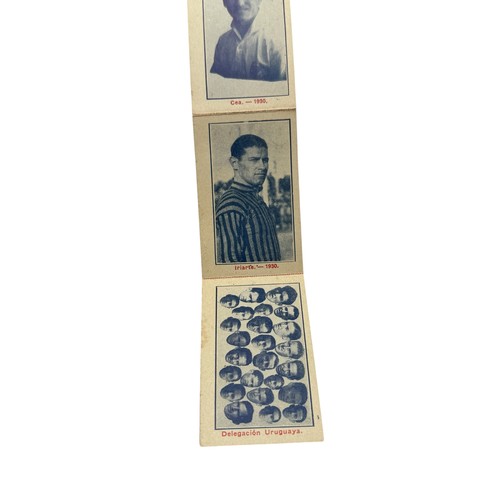 124 - 1930 WORLD CUP URUGUAY 'CASA X' CIGARETTE CARD BOOKLET, HIGHLY SCARCE MINIATURE BOOKLET FILLED WITH ... 