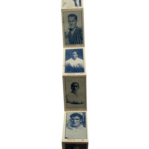 125 - 1930 WORLD CUP URUGUAY 'PEDRO HIRIART' CIGARETTE CARD BOOKLET, HIGHLY SCARCE MINIATURE BOOKLET FILLE... 