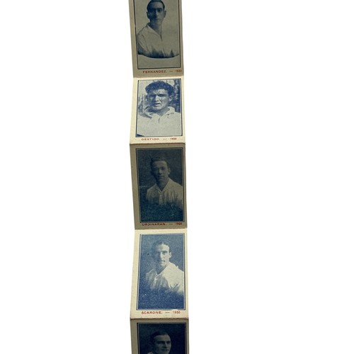 125 - 1930 WORLD CUP URUGUAY 'PEDRO HIRIART' CIGARETTE CARD BOOKLET, HIGHLY SCARCE MINIATURE BOOKLET FILLE... 