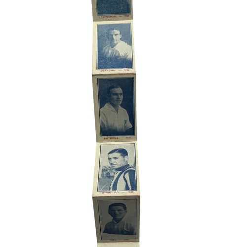 125 - 1930 WORLD CUP URUGUAY 'PEDRO HIRIART' CIGARETTE CARD BOOKLET, HIGHLY SCARCE MINIATURE BOOKLET FILLE... 
