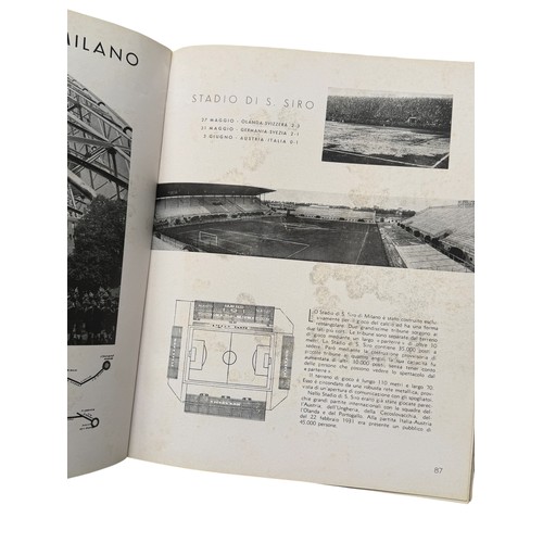 130 - 1934 WORLD CUP 'COPPA DEL MONDO' OFFICIAL REPORT, AN EXTREMELY SCARCE OFFICIAL HARDBACK TOURNAMENT R... 