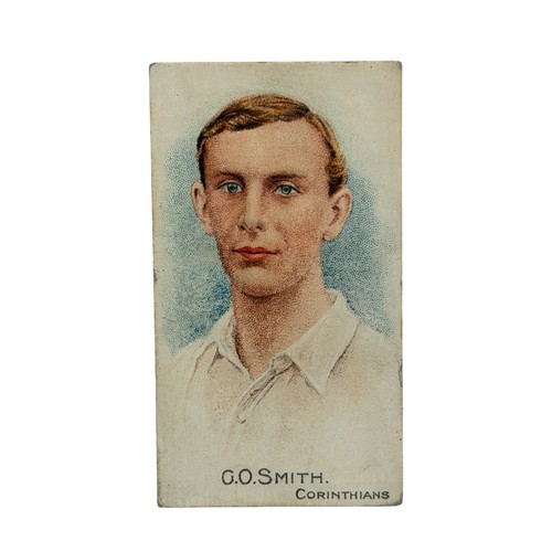 329 - 1900 G.O. SMITH COHEN WEENEN FOOTBALL CIGARETTE CARD, CORINTHIANS, SWEET CROP BACK.