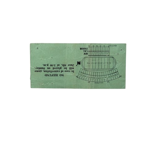 429 - 1969 TORONTO CUP FOOTBALL TICKET STUB & FLYER, FIORENTINA VERSUS GLASGOW RANGERS, 7/6/1969. CREASES