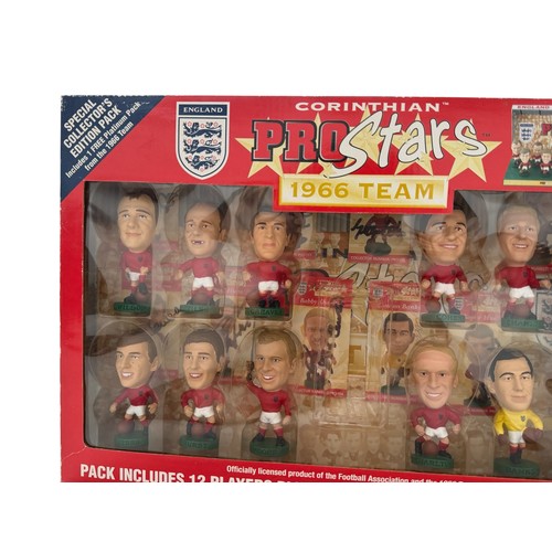 43 - 1966 ENGLAND WORLD CUP WINNERS SIGNED CORINTHIAN PROSTARS BOX, WITH INDIVIDUAL SIGNED CARDS WHICH HA... 