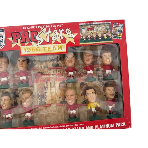 43 - 1966 ENGLAND WORLD CUP WINNERS SIGNED CORINTHIAN PROSTARS BOX, WITH INDIVIDUAL SIGNED CARDS WHICH HA... 