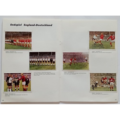 82 - 1966 WORLD CUP 'KUNOLD' AUTOGRAPHED TRADE CARD ALBUM, OVER 50 AUTOGRAPHS ON ORIGINAL 1966 TRADE CARD... 
