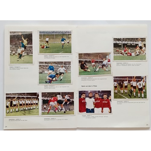 82 - 1966 WORLD CUP 'KUNOLD' AUTOGRAPHED TRADE CARD ALBUM, OVER 50 AUTOGRAPHS ON ORIGINAL 1966 TRADE CARD... 