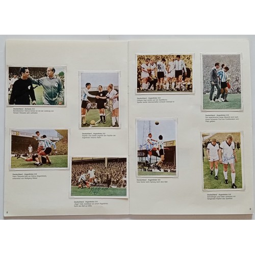 82 - 1966 WORLD CUP 'KUNOLD' AUTOGRAPHED TRADE CARD ALBUM, OVER 50 AUTOGRAPHS ON ORIGINAL 1966 TRADE CARD... 