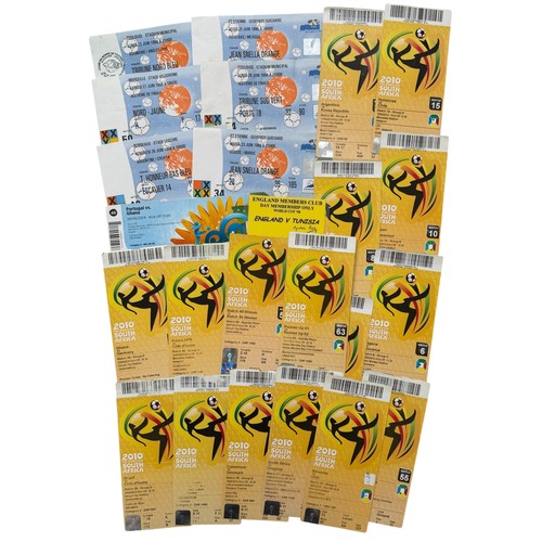 487 - COLLECTION OF WORLD CUP MATCH TICKETS, 1998, 2010, 2014(x1), 23 total.