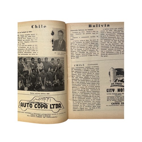 133 - 1950 BRAZIL WORLD CUP FOOTBALL PROGRAMME, ENGLAND VERSUS SPAIN, 2/7/1950, AN SUPER RARE PROGRAMME, S... 