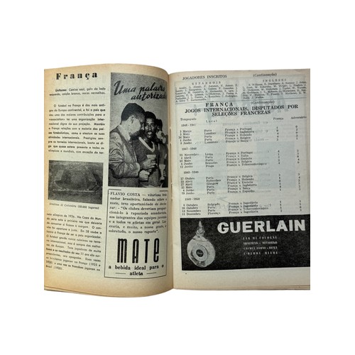 133 - 1950 BRAZIL WORLD CUP FOOTBALL PROGRAMME, ENGLAND VERSUS SPAIN, 2/7/1950, AN SUPER RARE PROGRAMME, S... 