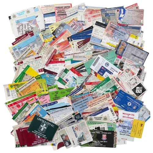 2034 - COLLECTION OF MIXED FOOTBALL TICKET STUBS, 300+, MOSTLY FRIENDLIES, TOURNAMENTS, FINALS, PLAY OFFS, ... 