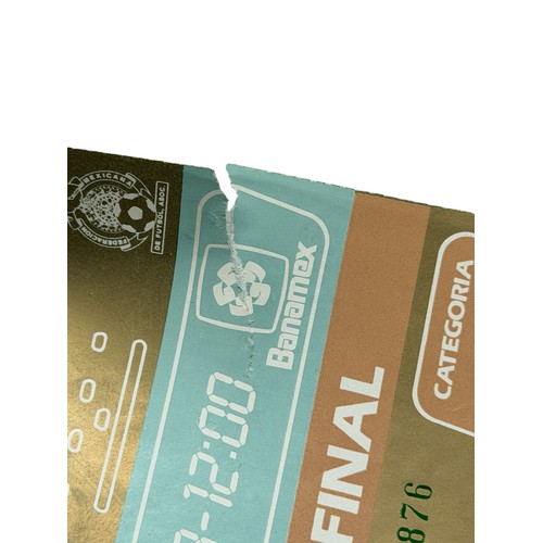 2006 - 1986 MEXICO WORLD CUP FINAL FOOTBALL TICKET STUB, ARGENTINA VERSUS WEST GERMANY, ICONIC MARADONA WIN... 