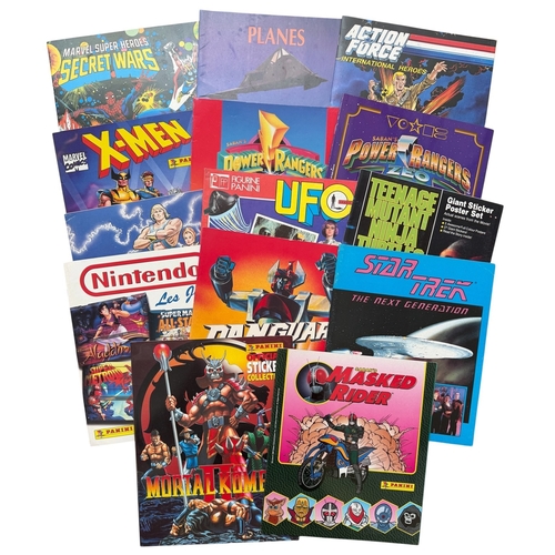 5003 - COLLECTION OF PANINI STICKER ALBUMS, MARVEL SUPER HEREOS SECRET WARS (COMPLETE), PLANES (EMPTY), ACT... 