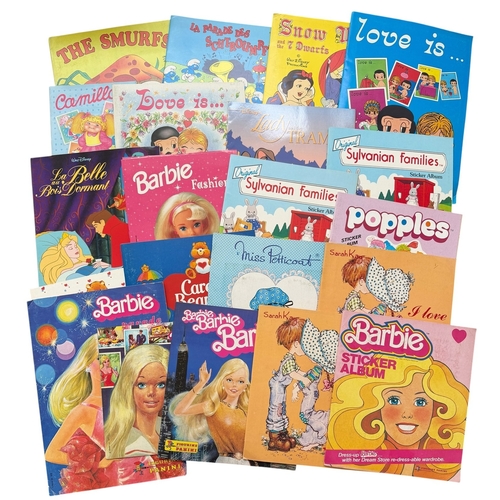 5007 - COLLECTION OF PANINI STICKER ALBUMS, SMURFSD 'LA PARADE' (EMPTY), THE SMURFS (COMPLETE), SNOW WHITE ... 