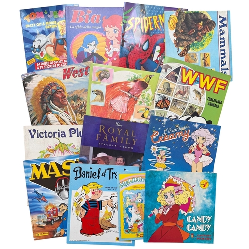 5008 - COLLECTION OF PANINI STICKER ALBUMS, CANDY CANDY (COMPLETE), THE ROYAL FAMILY (EMPTY), LINCANTEVOLE ... 