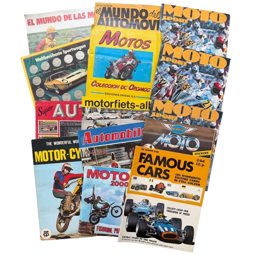 5013 - COLLECTION OF MOTOR SPORT/ FORMULA ONE PANINI STICKER ALBUMS, 12 TOTAL, ALL COMPLETE EXCEPT FAMOUS C... 