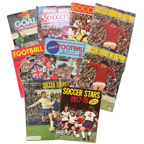 5019 - COLLECTION OF FOOTBALL STICKER ALBUMS, MATCH FOOTBALLS GREAT ENTERTAINER (COMPLETE), SUNDAY MIRROR 1... 
