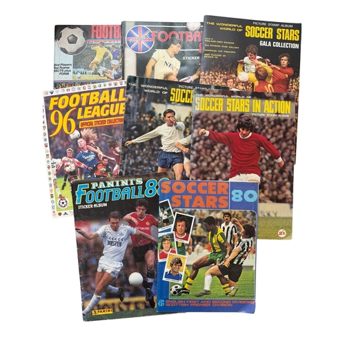 5021 - COLLECTION OF FOOTBALL STICKER ALBUMS, FOOTBALL SPECIAL 79 (APPROX 60% COMPLETE), FOOTBALL 87 (APPRO... 
