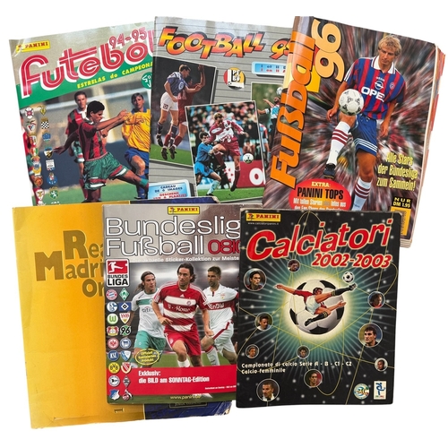 5025 - COLLECTION OF FOOTBALL STICKER ALBUMS, CALCIATORI 2002/03 (COMPLETE), GERMAN FUSBALL 96 (COMPLETE), ... 