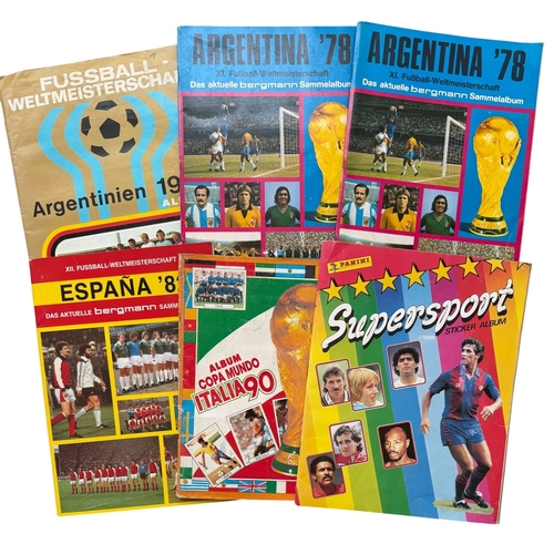 5026 - COLLECTION OF FOOTBALL STICKER ALBUMS, WORLD CUP, 1978 ARGENTINA WORLD CUP GERMAN GOLD ISSUE (COMPLE... 