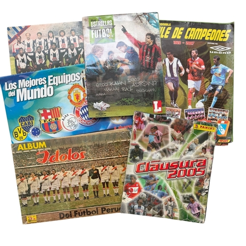 5029 - COLLECTION OF FOOTBALL STICKER ALBUMS, VARIOUS SOUTH AMERICAN EXAMPLES, ALL ITEMS APPEAR COMPLETE. U... 