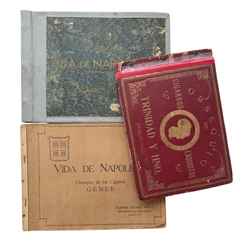5035 - COLLECTION OF VINTAGE STICKER & TRADE CARD ALBUMS, CIGARROS TRINIDAD Y HNO RED ALBUM (COMPLET, SPINE... 