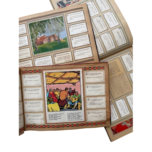 5036 - COLLECTION OF VINTAGE STICKER & TRADE CARD ALBUMS, COLLECION FONTANARES MAXIMAS, 3 ALBUMS, ALL COMPL... 