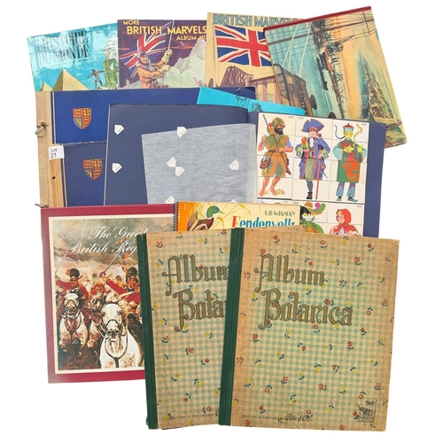 5040 - COLLECTION OF VINTAGE BOOKS/ ALBUMS, HISTORIE DU MONDE (COMPLETE), BRITISH MARVELS ALBUM NO 2 (COMPL... 