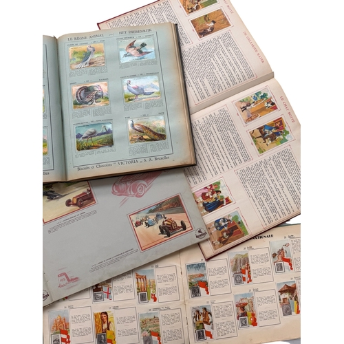 5041 - COLLECTION OF VINTAGE TRADE CARD/ STICKER ALBUMS,  LES CONTED DE PERRAULT (COMPLETE), BISCUITS & CHO... 