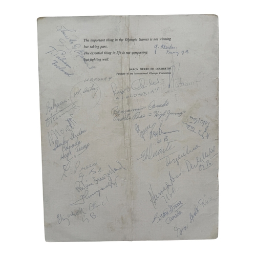 5048 - 1948 LONDON OLYMPICS SIGNED PROGRAMME, PROGRAMME FOR THE OPENING CEREMONY, COVER IS LOOSE BUT SIGNED... 