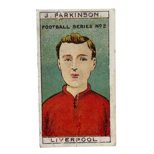 1908 LOVELL'S FOOTBALL SERIES TRADE CARD, J.PARKINSON, LIVERPOOL.