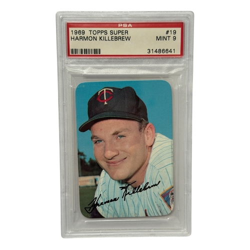 5560 - 1969 TOPPS SUPER HARMON KILLEBREW BASEBALL CARD, PSA MINT 9, #19.
