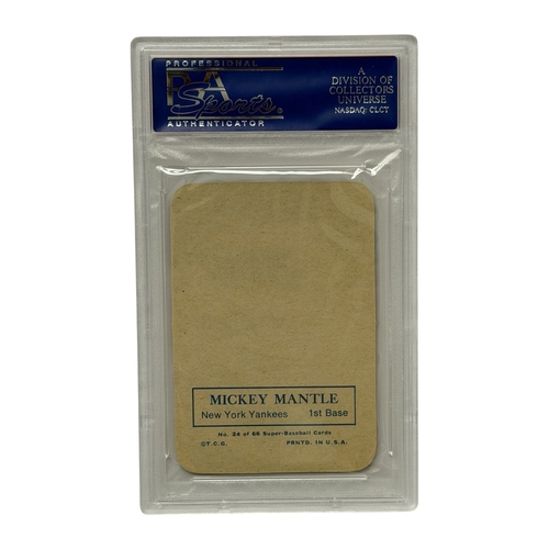 5561 - 1969 TOPPS SUPER MICKEY MANTLE BASEBALL CARD, PSA GEM MT 10, #24, AN EXCEPTIONALLY SCARCE MANTLE CAR... 