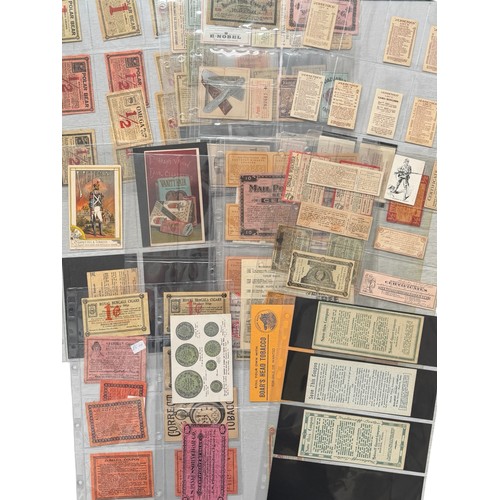 5057 - COLLECTION OF AMERICAN TOBACCO INSERTS, 100+, TO INCLUDE SWEET CAPORAL, KIMBALL, KINNEY, PIEDMONT.