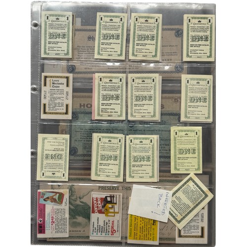 5058 - COLLECTION OF AMERICAN TOBACCO INSERTS, 100+, TO INCLUDE BAGPIPE, NEBOK, SATIN.