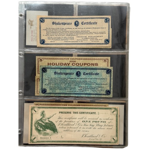 5058 - COLLECTION OF AMERICAN TOBACCO INSERTS, 100+, TO INCLUDE BAGPIPE, NEBOK, SATIN.
