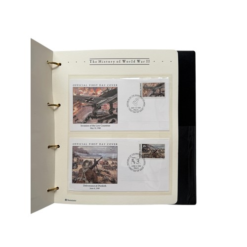 5055 - MISCELLANY, 150+ GUINNESS BEER MATS STORED IN 2 BINDERS, THE HISTORY OF WORLD WAR II FIRST DAY COVER... 