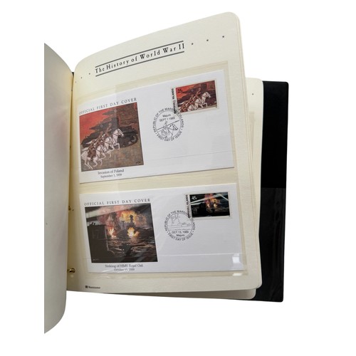 5055 - MISCELLANY, 150+ GUINNESS BEER MATS STORED IN 2 BINDERS, THE HISTORY OF WORLD WAR II FIRST DAY COVER... 