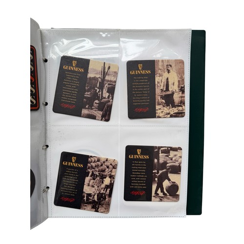 5055 - MISCELLANY, 150+ GUINNESS BEER MATS STORED IN 2 BINDERS, THE HISTORY OF WORLD WAR II FIRST DAY COVER... 