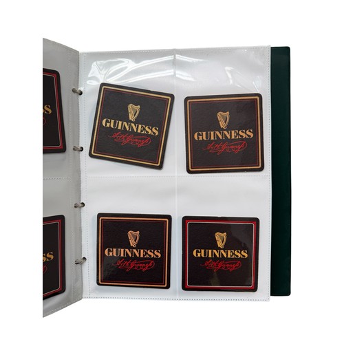 5055 - MISCELLANY, 150+ GUINNESS BEER MATS STORED IN 2 BINDERS, THE HISTORY OF WORLD WAR II FIRST DAY COVER... 