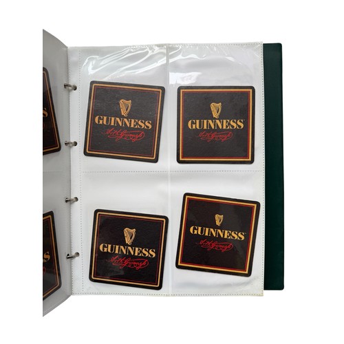 5055 - MISCELLANY, 150+ GUINNESS BEER MATS STORED IN 2 BINDERS, THE HISTORY OF WORLD WAR II FIRST DAY COVER... 