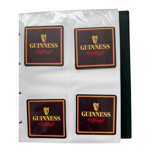 5055 - MISCELLANY, 150+ GUINNESS BEER MATS STORED IN 2 BINDERS, THE HISTORY OF WORLD WAR II FIRST DAY COVER... 