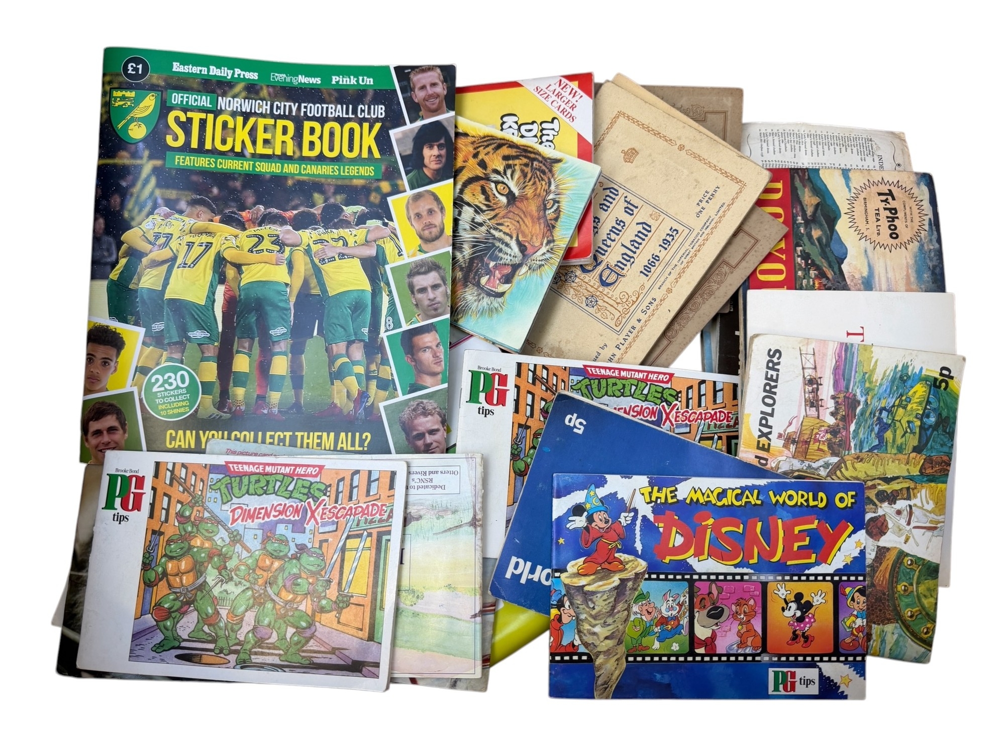 COLLECTION OF STICKER & TRADE CARDS ALBUMS, 30 EXAMPLES, NORWICH CITY ...