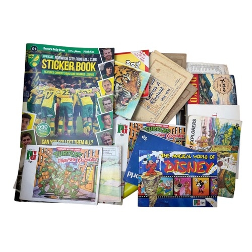 COLLECTION OF STICKER & TRADE CARDS ALBUMS, 30 EXAMPLES, NORWICH CITY ...