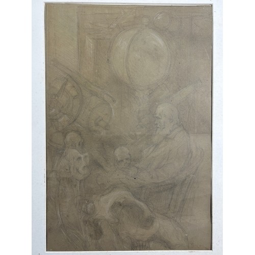 117 - EDWARD JULIUS DETMOLD (1883-1857): "DARWIN'S DREAM"

48cm x 33cm
A pencil and pastel sketch depictin...