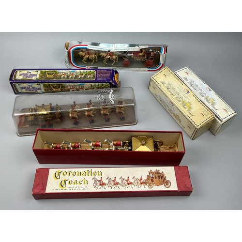 153 - A COLLECTION OF CORONATION COACH AND STAGE COACH, all boxed (Qty)