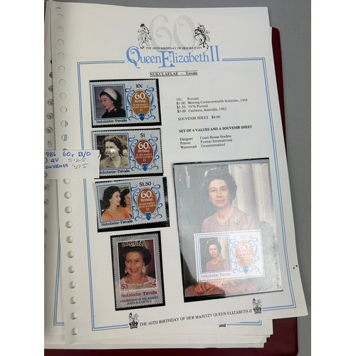 155 - A COLLECTION OF FIVE ALBUMS OF CORONATION STAMPS TO INCLUDE: 

1986 Royal Wedding
Prince of Wales an... 