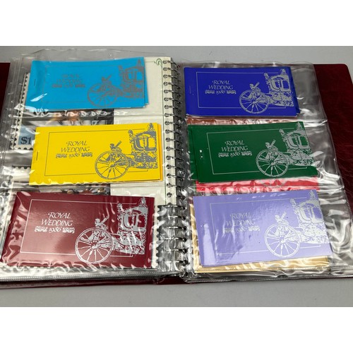 155 - A COLLECTION OF FIVE ALBUMS OF CORONATION STAMPS TO INCLUDE: 

1986 Royal Wedding
Prince of Wales an... 